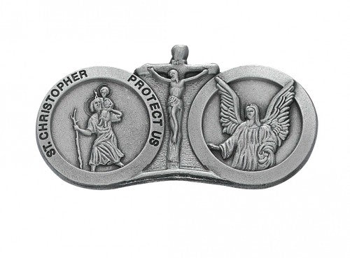 St Christopher and Guardian Angel Visor Clip VC843