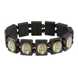 Wood Our Lady of Guadalupe Stretch Bracelet