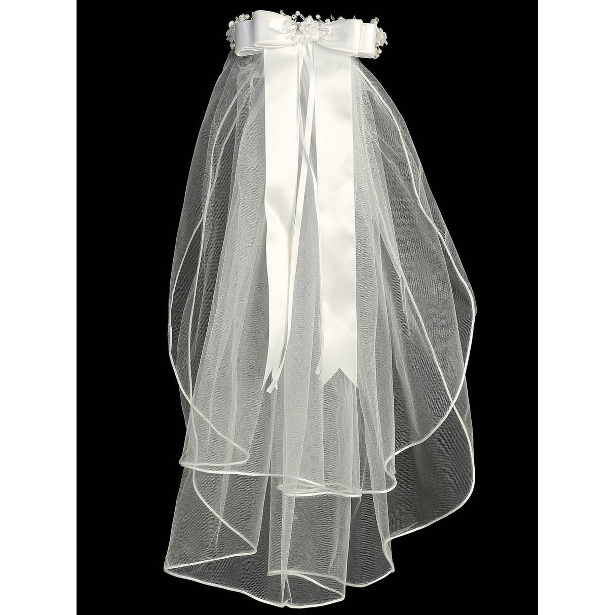 Sophia Floral Crown First Communion Veil
