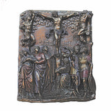 Calvary Wall Plaque in Cold Cast Bronze 12x14 inches