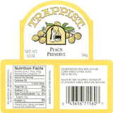Trappist Peach Preserves 12 oz