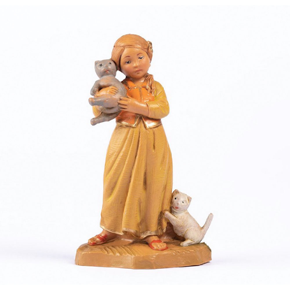 Filia with Cats Figure by Fontanini