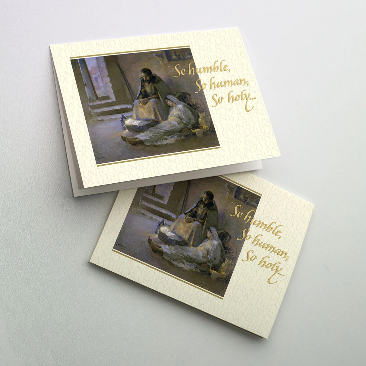 So Humble, So Human, So Holy Christmas Cards 18ct