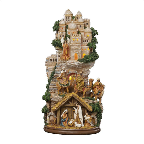 Lighted Stairs Nativity Scene 138535