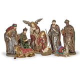 12" Scale Rust & Grey Nativity in Spanish Style 139541