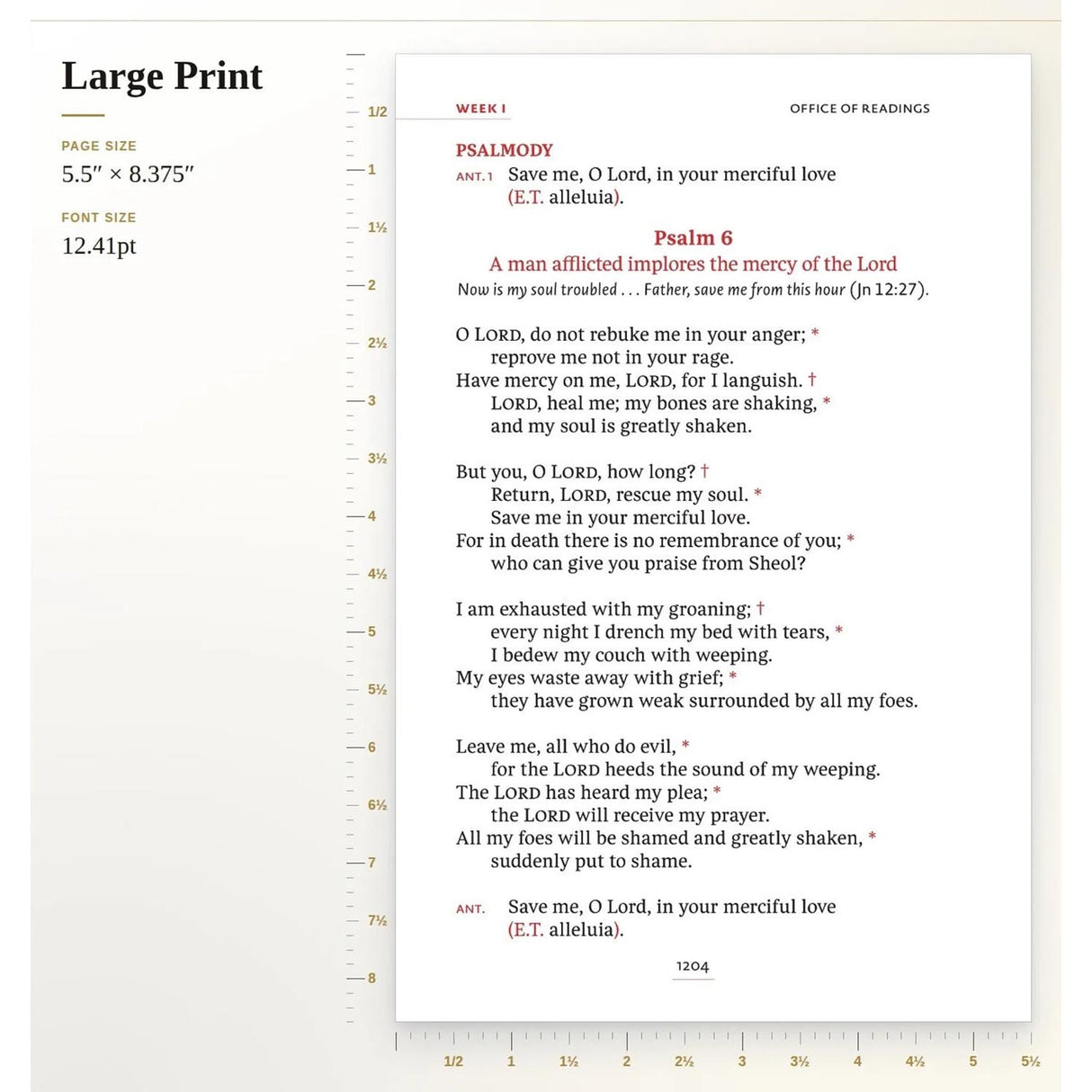 4 Volume Liturgy of the Hours 2nd Edition - Large Print Standard Leather Binding