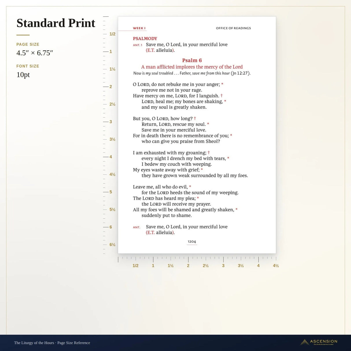 Volume 1 Liturgy of the Hours 2nd Edition - Standard Print Leather Binding