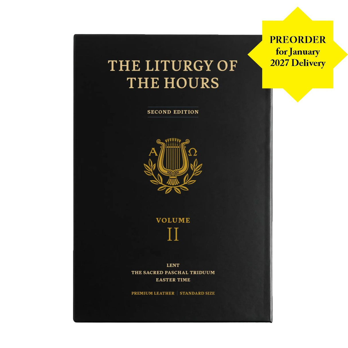 Volume 2 Liturgy of the Hours 2nd Edition - LARGE Print Black Leather