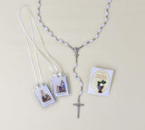 White 1st Eucharist Deluxe Gift Set with Candle 808/58G