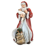 12" Adoring Santa with Gifts Figure T7656