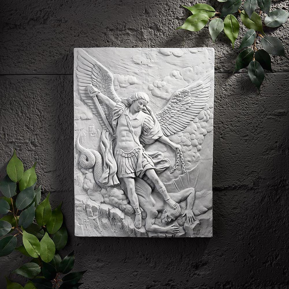 15in St Michael Wall Plaque T7644