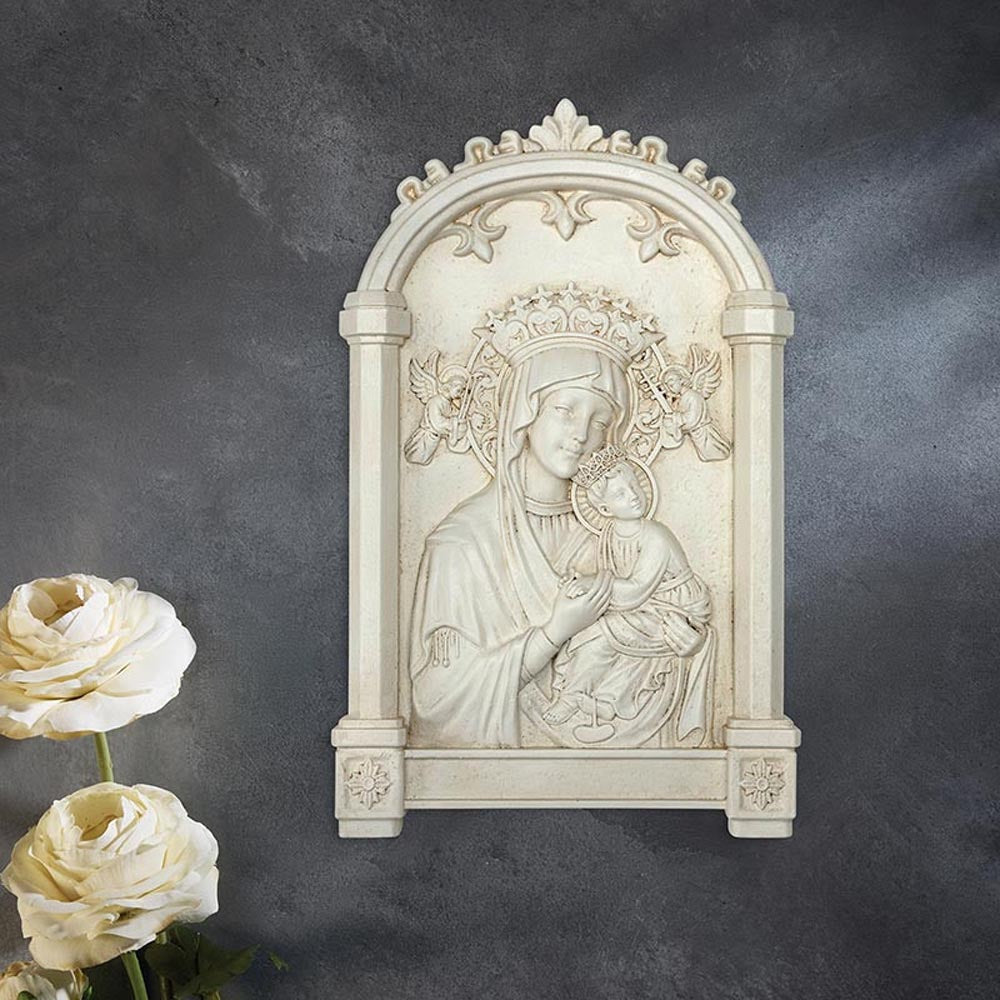 10" Our Lady of Perpetual Help Wall Plaque T7672