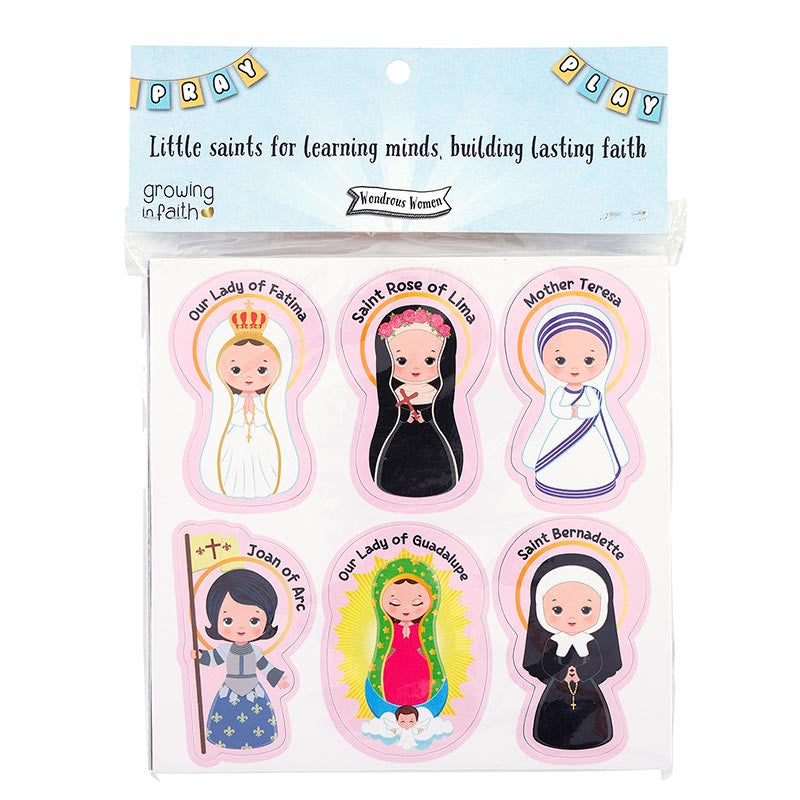 Saints for Girls Foam Magnets
