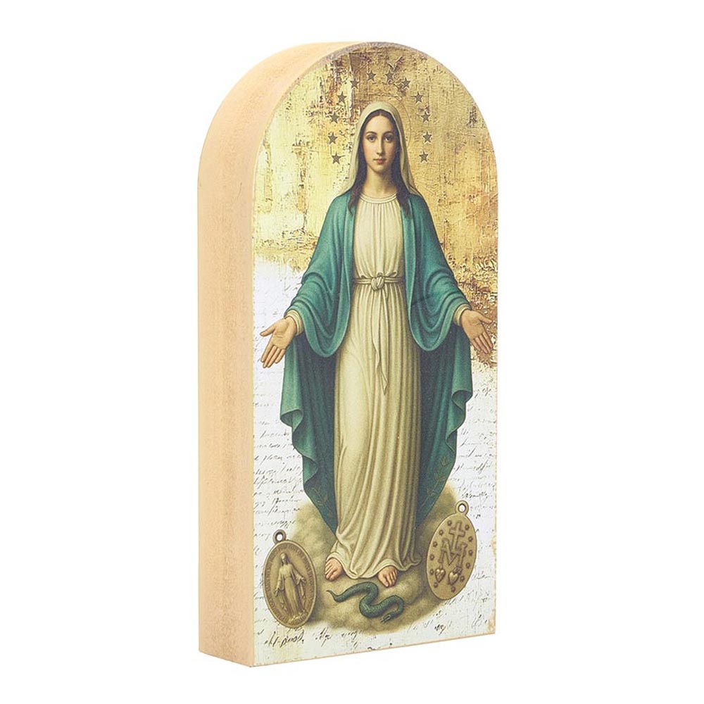 6x3" Our Lady of Grace Arched Block Plaque