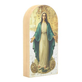 6x3" Our Lady of Grace Arched Block Plaque
