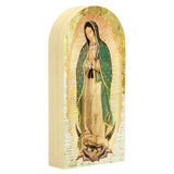 6x3" Our Lady of Guadalupe Arched Block Plaque
