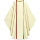 Pius Embroidered Cross Chasuble no. 3576