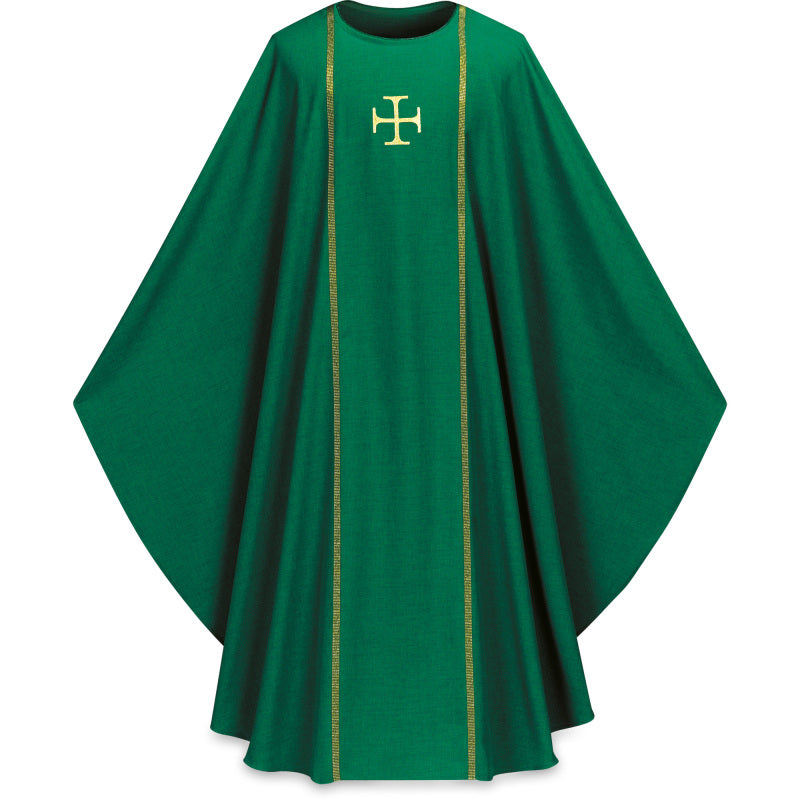 Pius Embroidered Cross Chasuble no. 3576