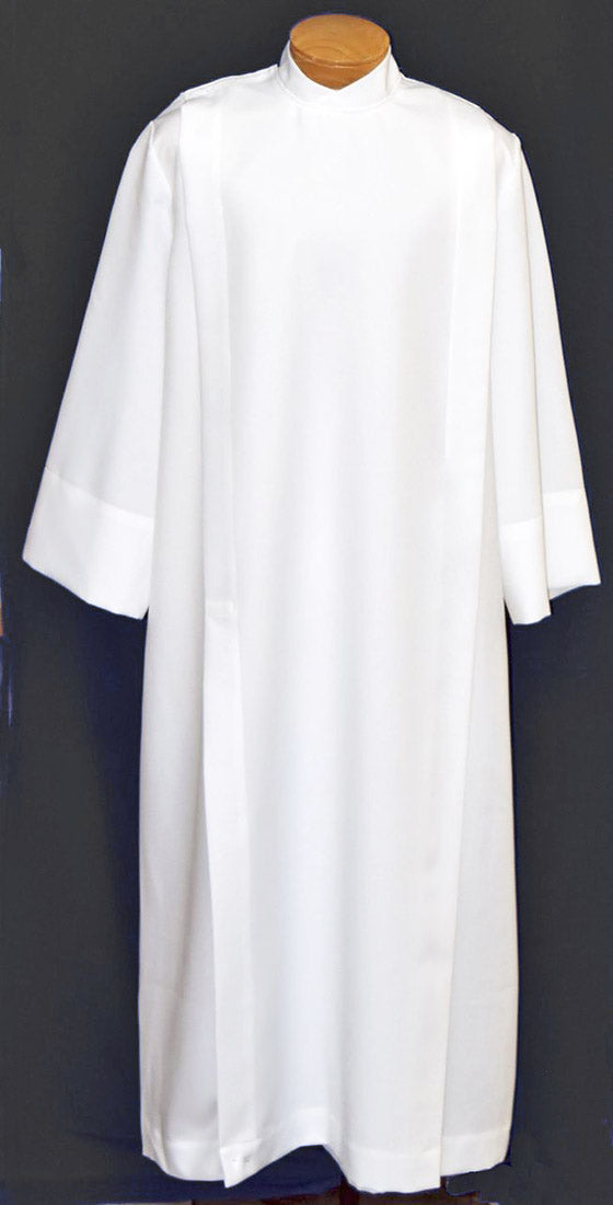 Lightweight Permanent Press Coat-Style Alb in White - no. 522