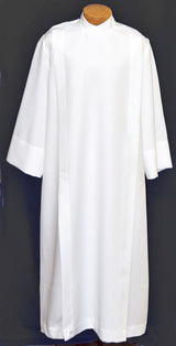 Lightweight Permanent Press Coat-Style Alb in White - no. 522