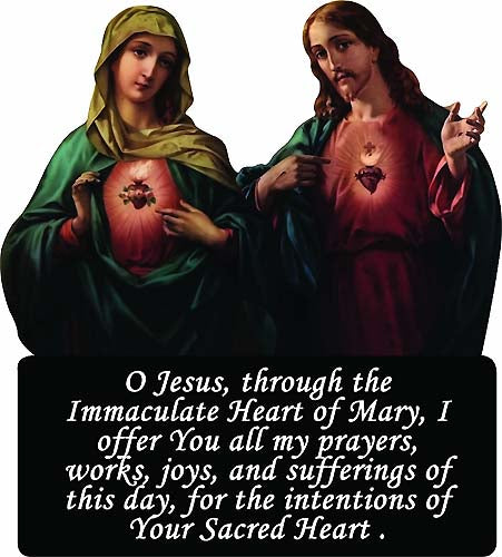Sacred & Immaculate Hearts Visor Clip