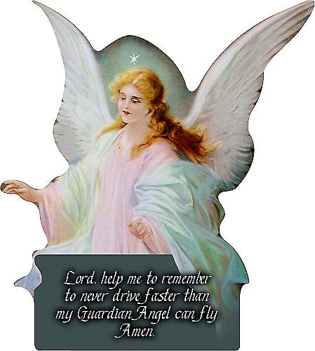 Traditional Guardian Angel Visor Clip