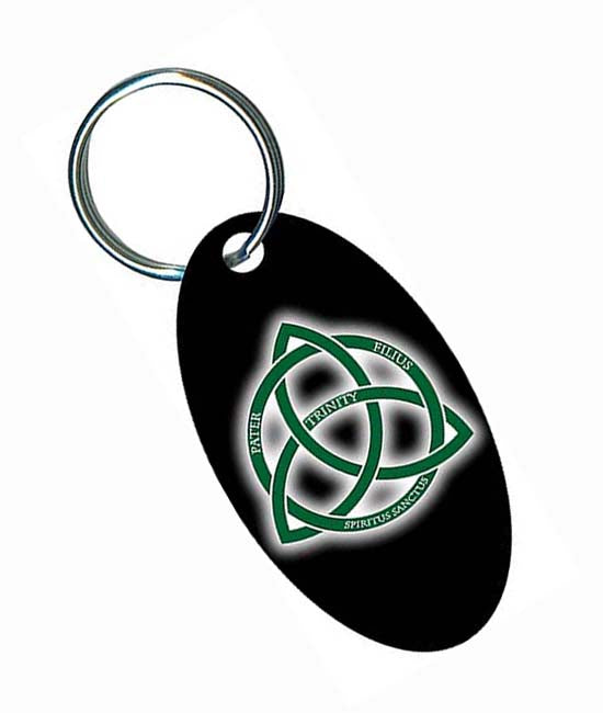 Trinity Oval Key Ring