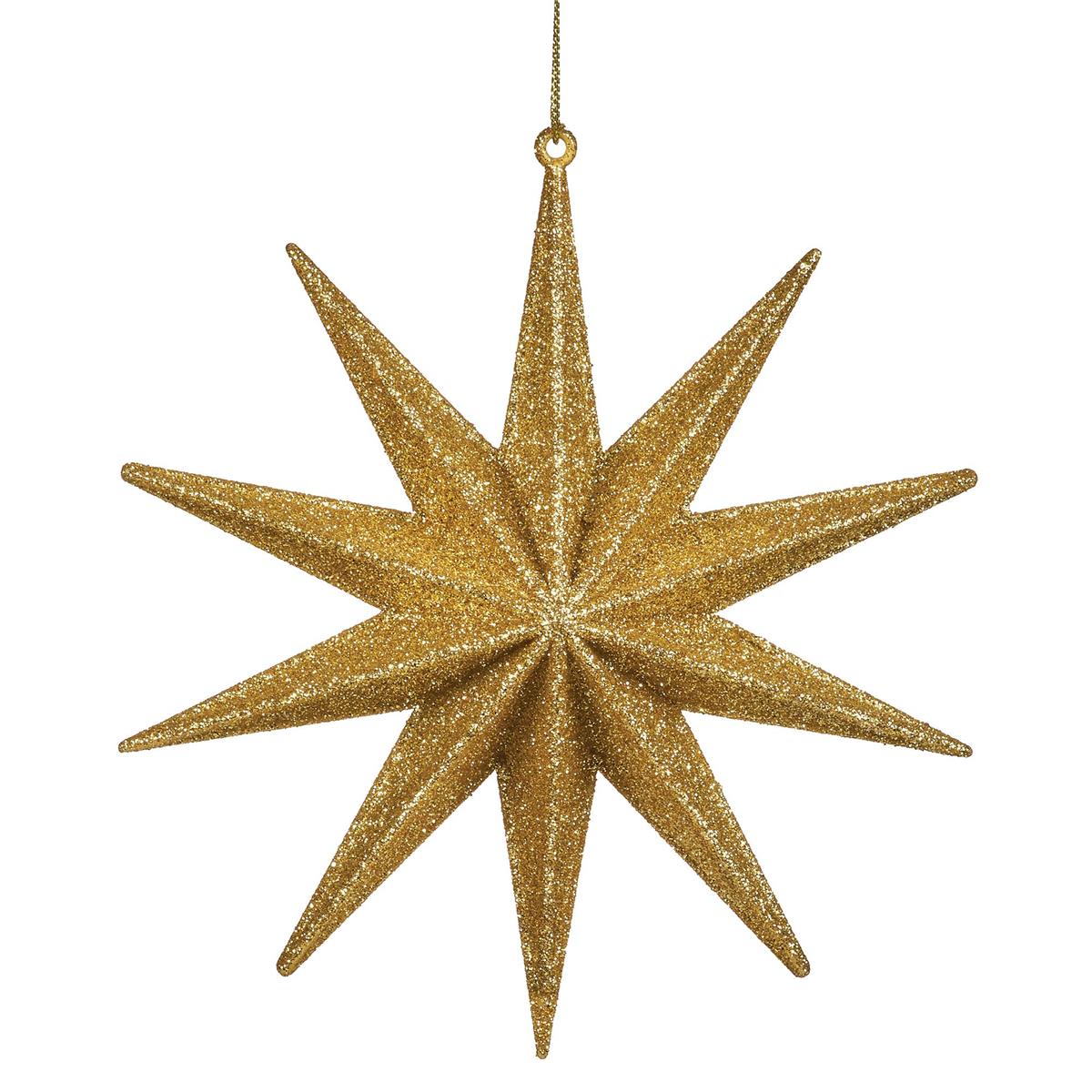 6.5 inch Golden Star of Bethlehem Ornament 139855