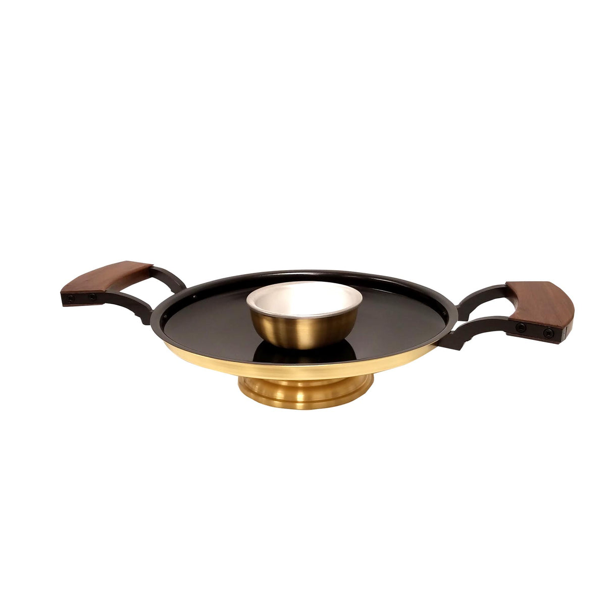 Brass & Wood Church Brazier