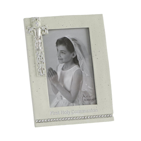 Silver Scroll 1st Communion Picture Frame