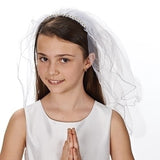 Amelia Slim Beaded Headband Veil
