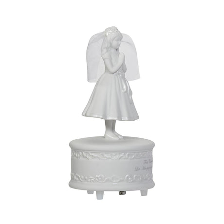 Porcelain First Communion Music Box for Girls