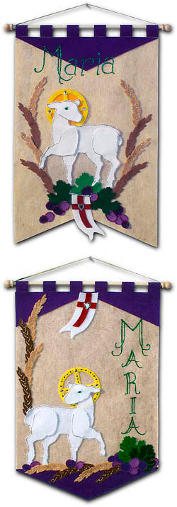 Deluxe Lamb of God First Communion DYI Banner Kit