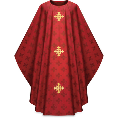 Adornes Damask Chasubles with Embroidered Crosses no. 3978