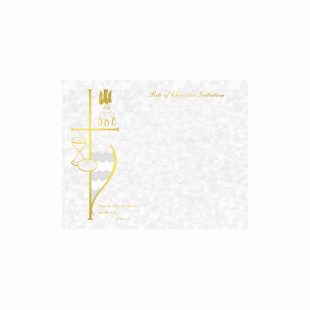 RCIA Create-Your-Own Certificates with Parchment Finish