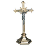 Hexagon Base Altar Crucifix - no. 245-133