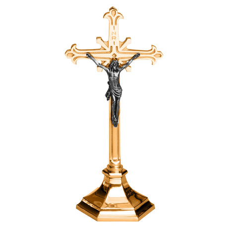 Hexagon Base Altar Crucifix - no. 245-133