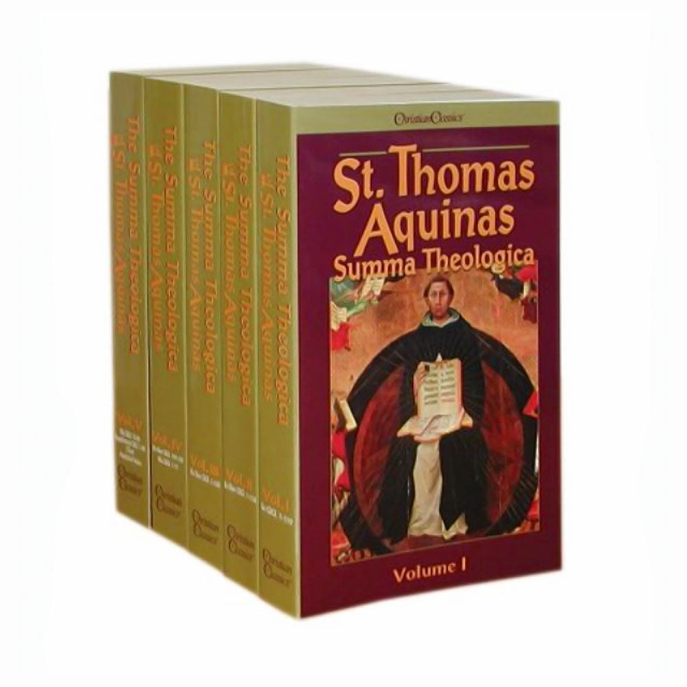 Summa Theologica - Complete 5-Volume Set   Paperback Edition