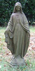 26 inch Verde Our Lady of Grace Statue - with Stone Finish