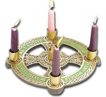 As I Light This Flame Bronze Advent Wreath