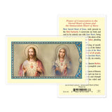 Consecration to the Sacred Heart & Immaculate Heart Prayer Card - E24-192