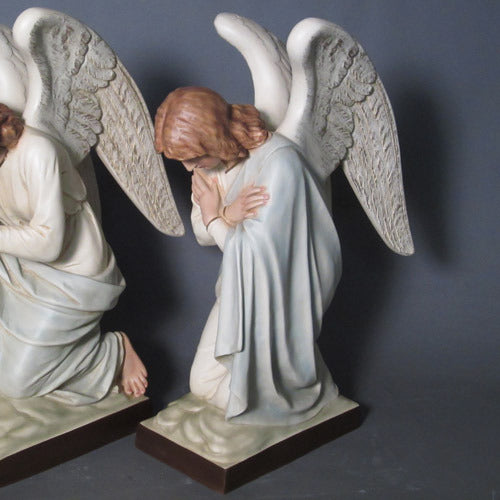 28 inch Kneeling Adoration Angel Statue with Crossed Arms (Made to Order)