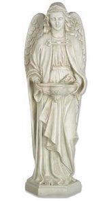 50 inch Holy Water Font Angel Statue - (Made to Order)