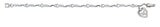 Cubic Zirconia Bracelet with Dove & Heart Charm  BR417