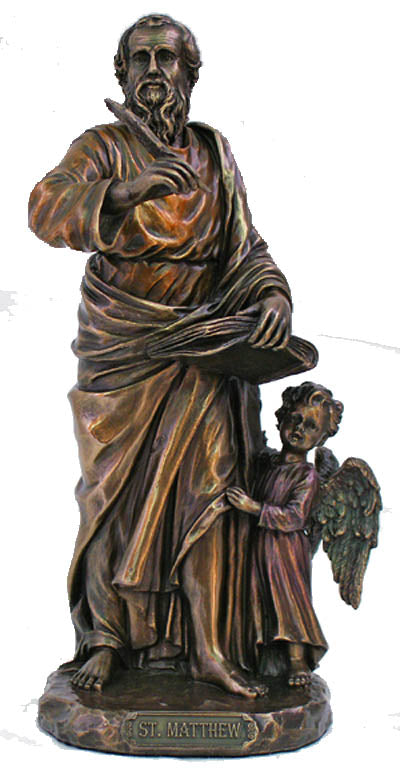 St Matthew Statue in Cold Cast Bronze