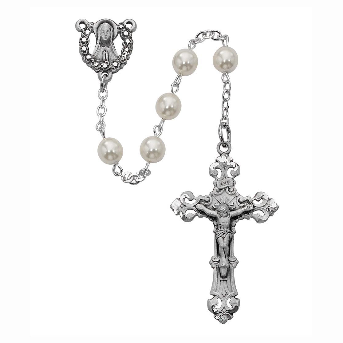 6mm Pearl Rosary no. R274RF