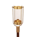 Pair of Swinging Processional Torches with Wood Staffs  - no. 898X