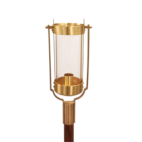 Pair of Swinging Processional Torches with Wood Staffs  - no. 898X