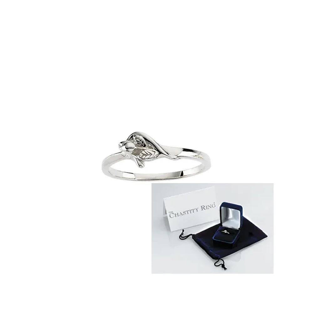 Unblossomed Rose Chastity Ring  no. R16606