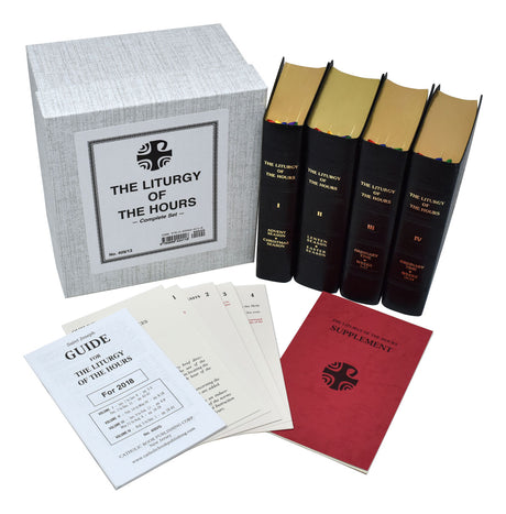 Liturgy of the Hours - 4 volume Black Bonded Leather Divine Office